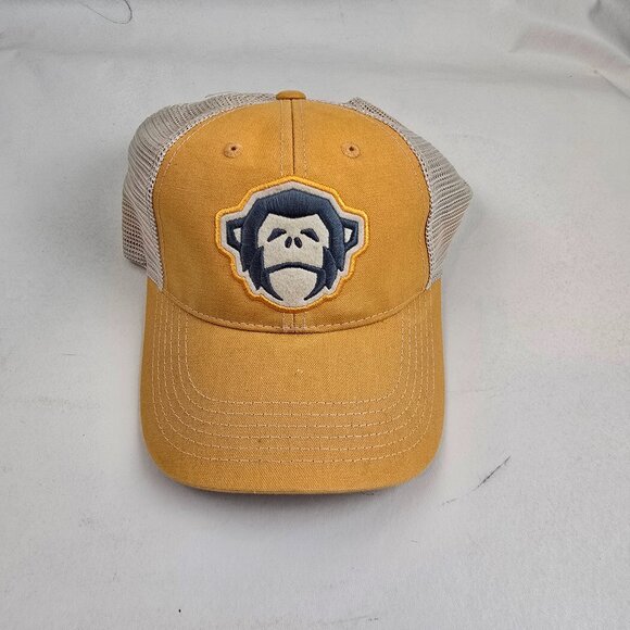 Howler Bros Hat Mens Snapback Yellow Monkey Heed The Call Surf Trucker Cap Mesh - Picture 1 of 6